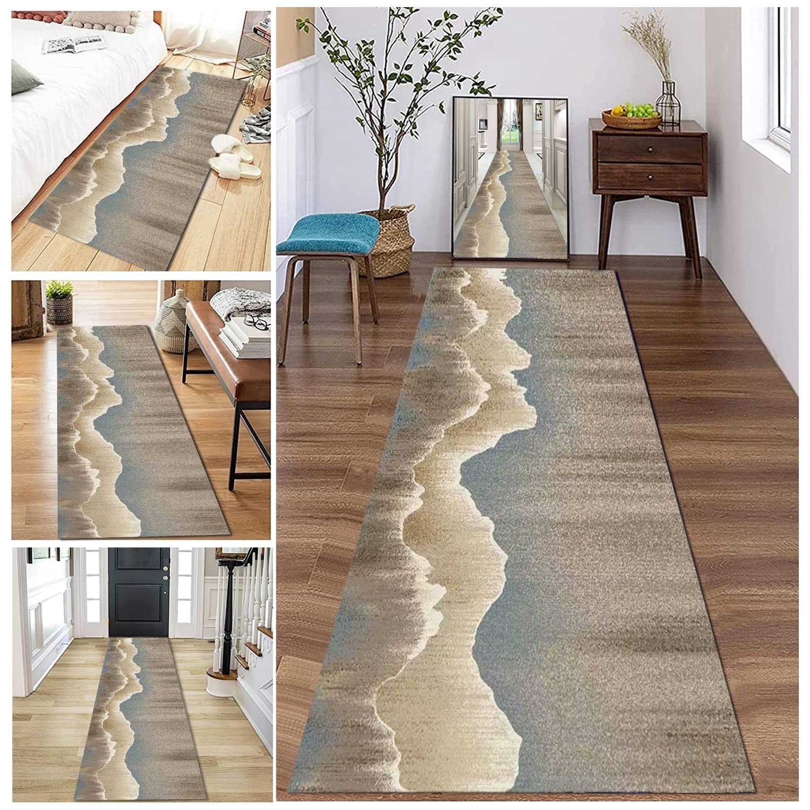 Alfombra de pasillo para evitar arañazos en el suelo de 70 x 400 cm