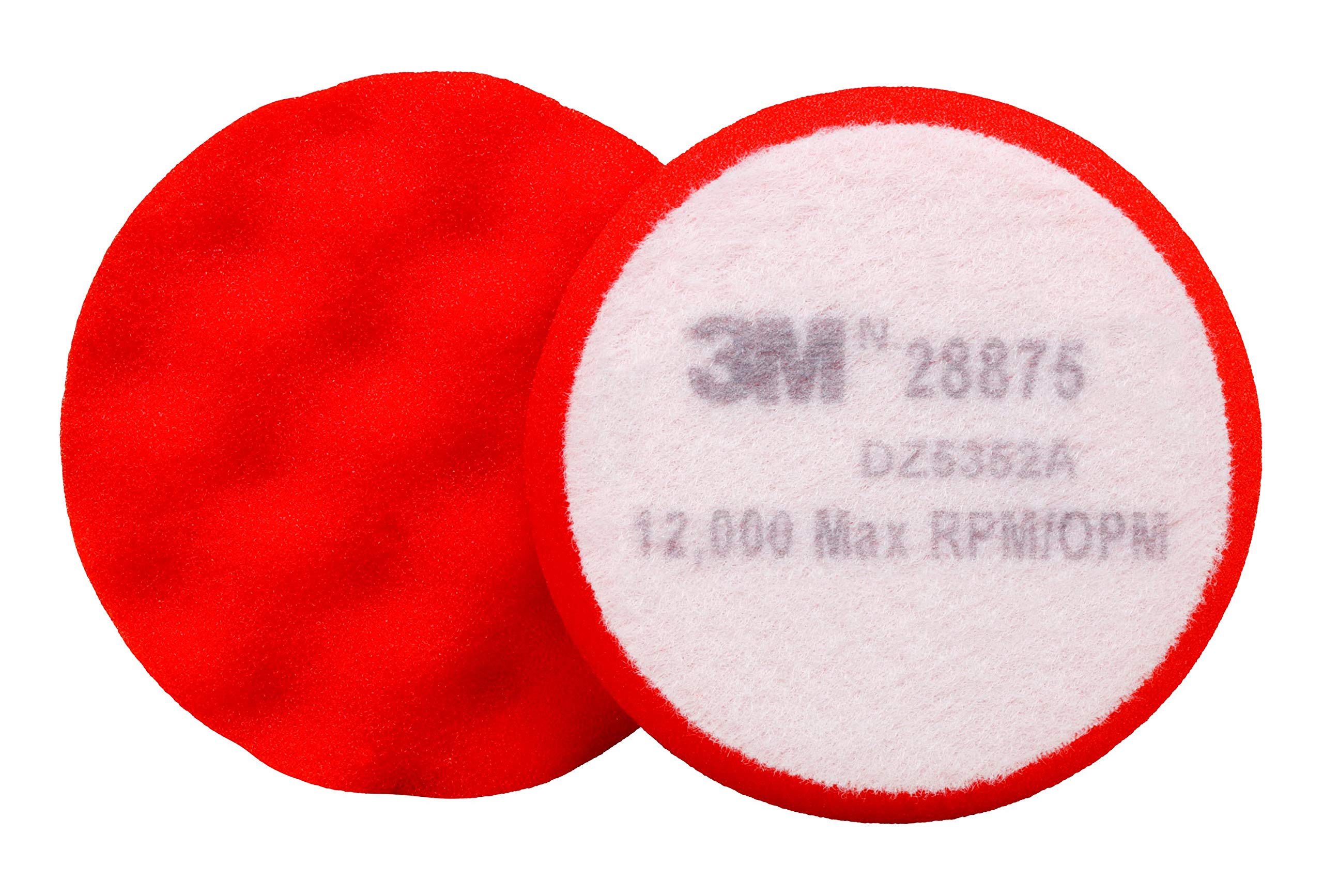 3M Finesse-it Buffing Pad 28875, 3-3/4 in, Red Foam