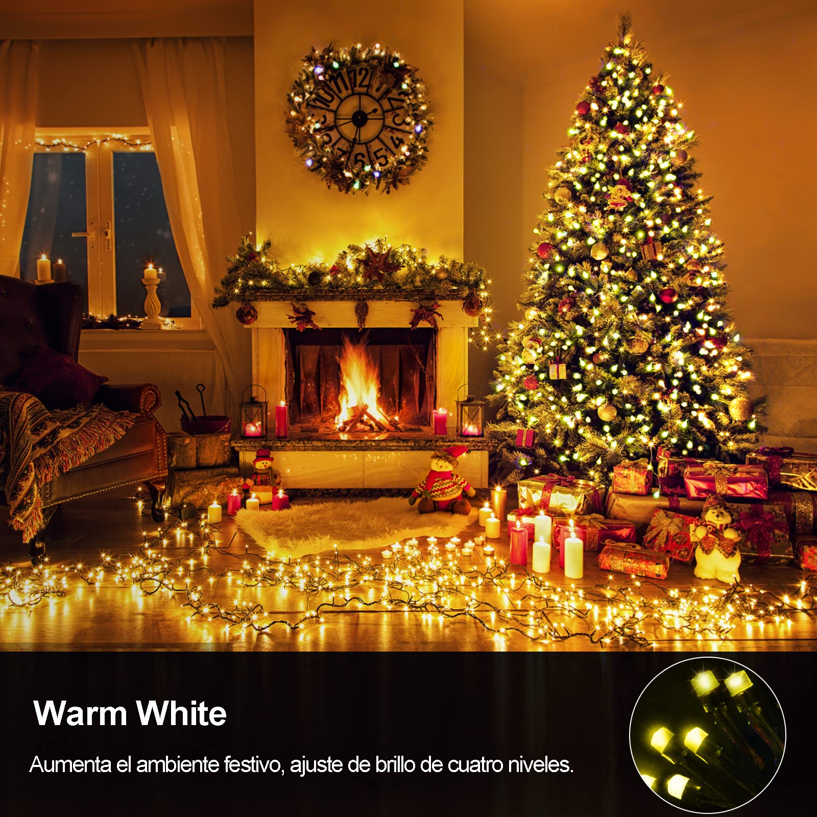 Konstsmide Dimbaar Lichtsnoer Voor Buiten - Extra Warm Wit - 300 Micro Leds 48 Meter Kerstverlichting