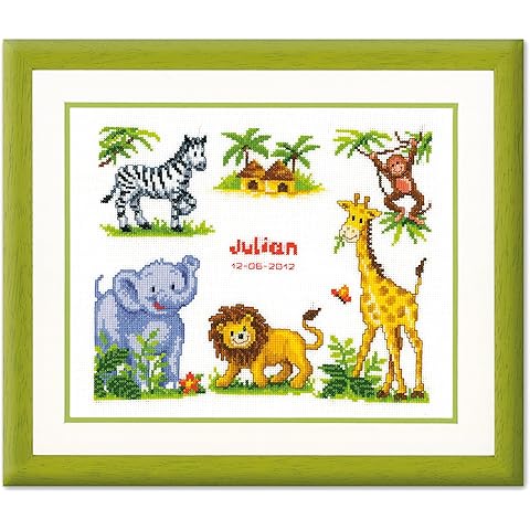 Vervaco Counted Cross Stitch Kit Safari 10.8