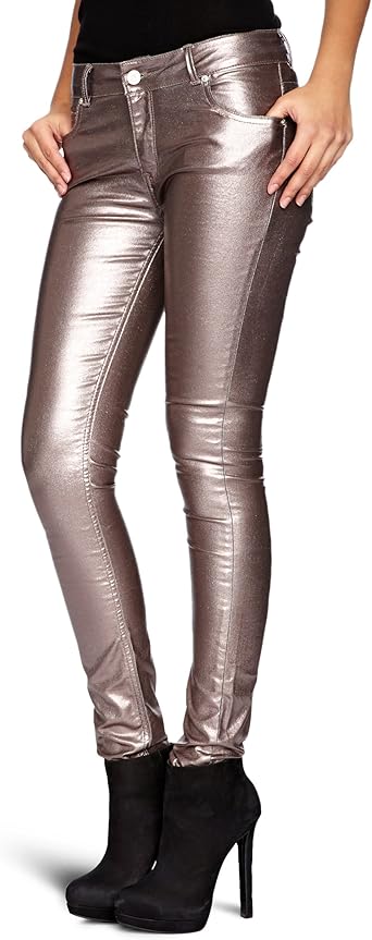 Supertrash Peppy Metallic Skinny Women's Jeans Light Mink W24 INxL32 in :  Amazon.co.uk: Clothing