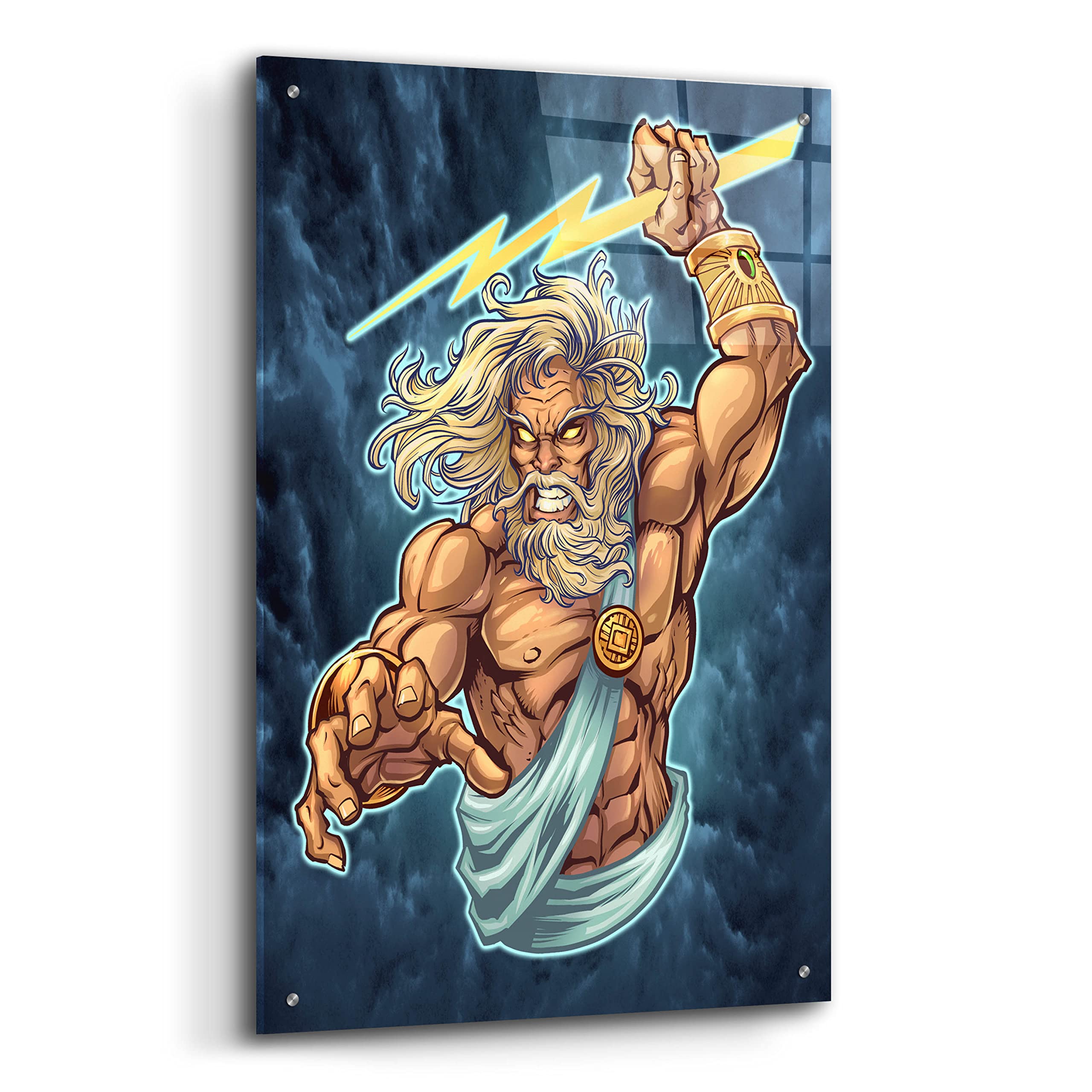Amazon.com: Epic Art 'Zeus Full Color' by Flyland Designs, Acrylic