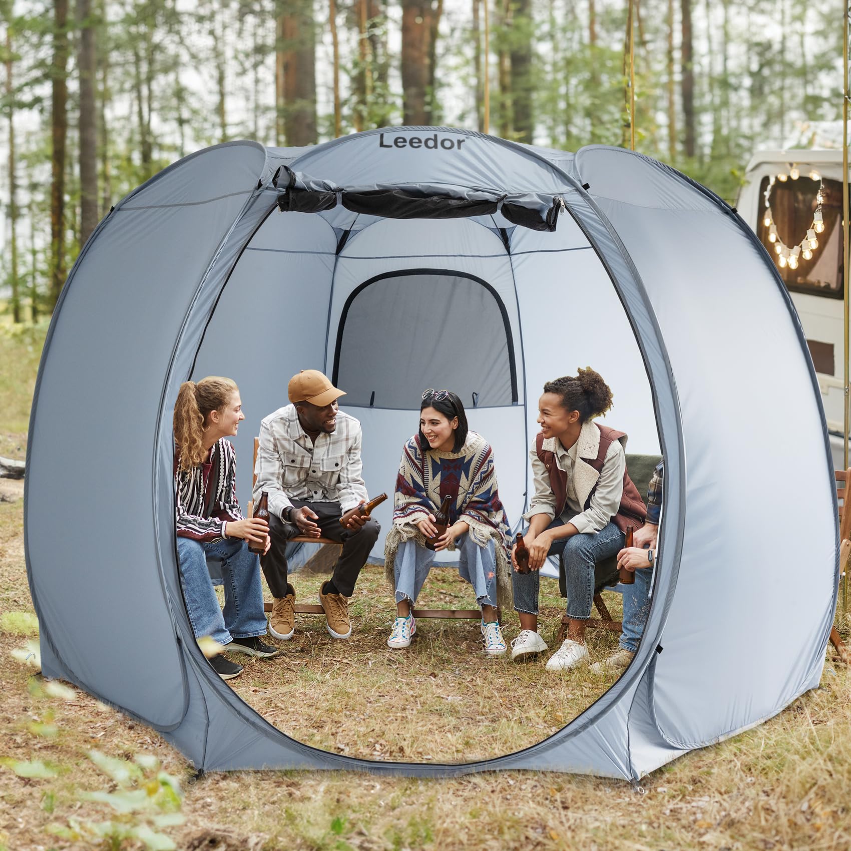 Camping Gazebo Screen Tent 12x12 Pop-Up Screen Tent Portable