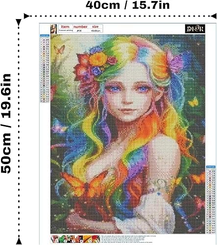 Miniatura 2 de 3DKOR Kit de pintura de diamantes grandes para adultos, 16 x 20 pulgadas, kit de arte de diamantes de imitación para adultos, manualidades de