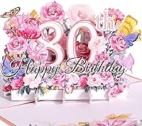 Vista 10 de Tarjeta emergente de cumpleaños número 50, tarjeta feliz cumpleaños número 50 para ella, para mujeres, esposa, regalo de 50 cumpleaños para hermana