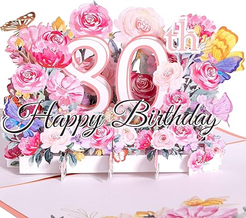 Miniatura 10 de Tarjeta emergente de cumpleaños número 50, tarjeta feliz cumpleaños número 50 para ella, para mujeres, esposa, regalo de 50 cumpleaños para hermana