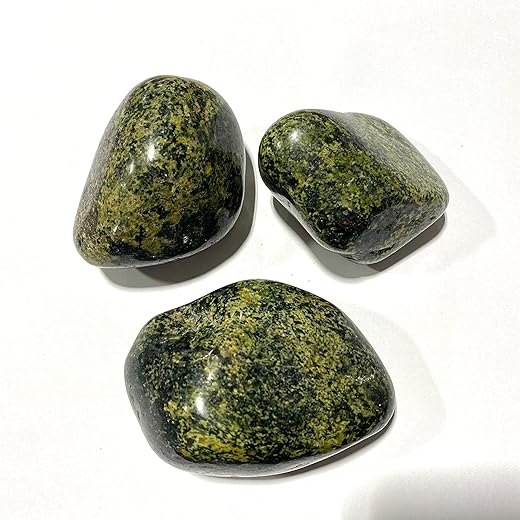 The Chrysalis Stone | Tumbled Stone | Nephrite Jade | Jumbo Size | 1 Pc | Crystals and Healing Stones, Spiritual Gifts for Women, Reiki, Chakra, Witchcraft, Yoga, Meditation Accessories
