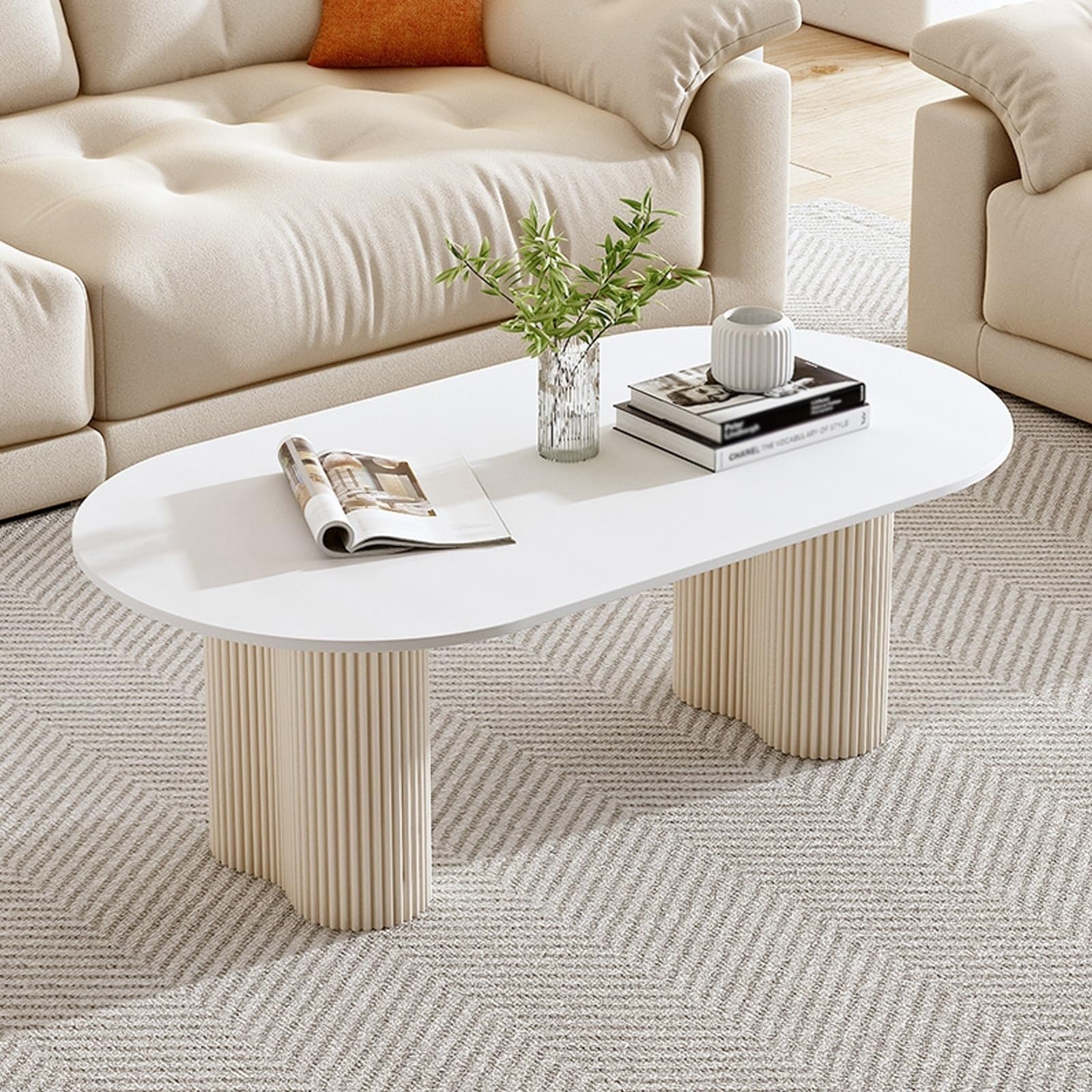 Table basse ovale en ardoise pour sublimer votre studio ou votre bureau au quotidien