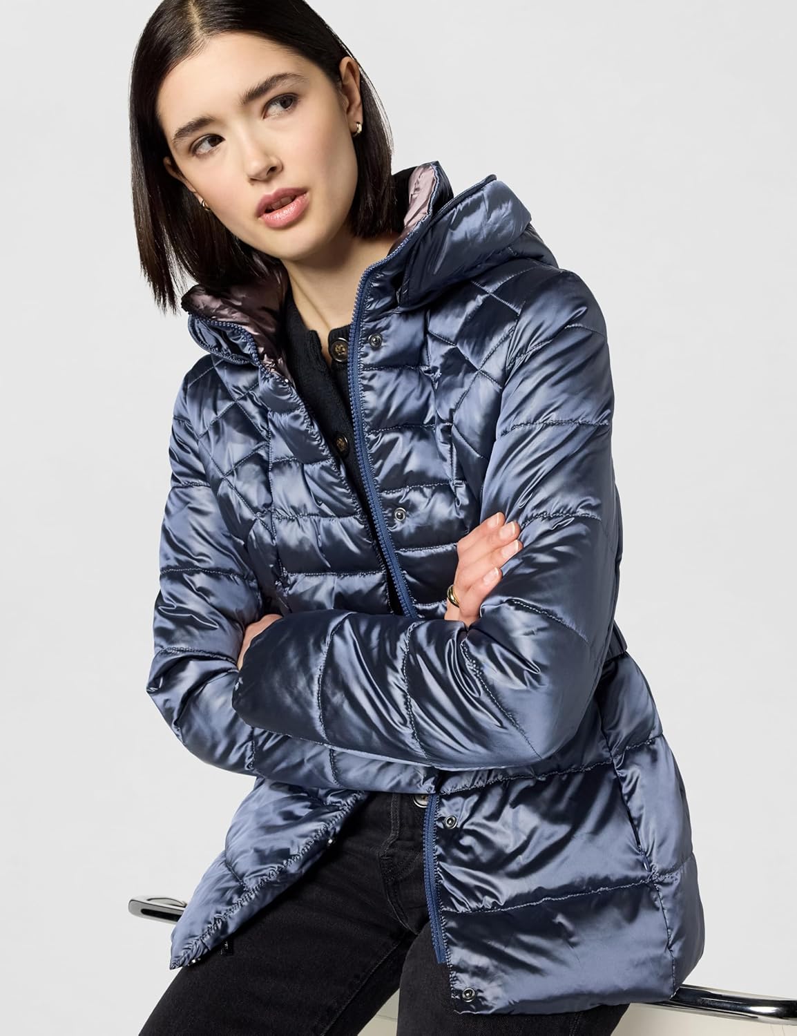 Kenneth Cole Women's Faux Fur Puffer Jacket - Image 2