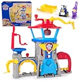 Paw Patrol&colon; Air Rescue&comma; Pup Squad Adventure Bay Airport Playset&comma; with Chase Toy Car Vehicle Launcher&comma; Kids Toys for Boys and Girls 3&plus;