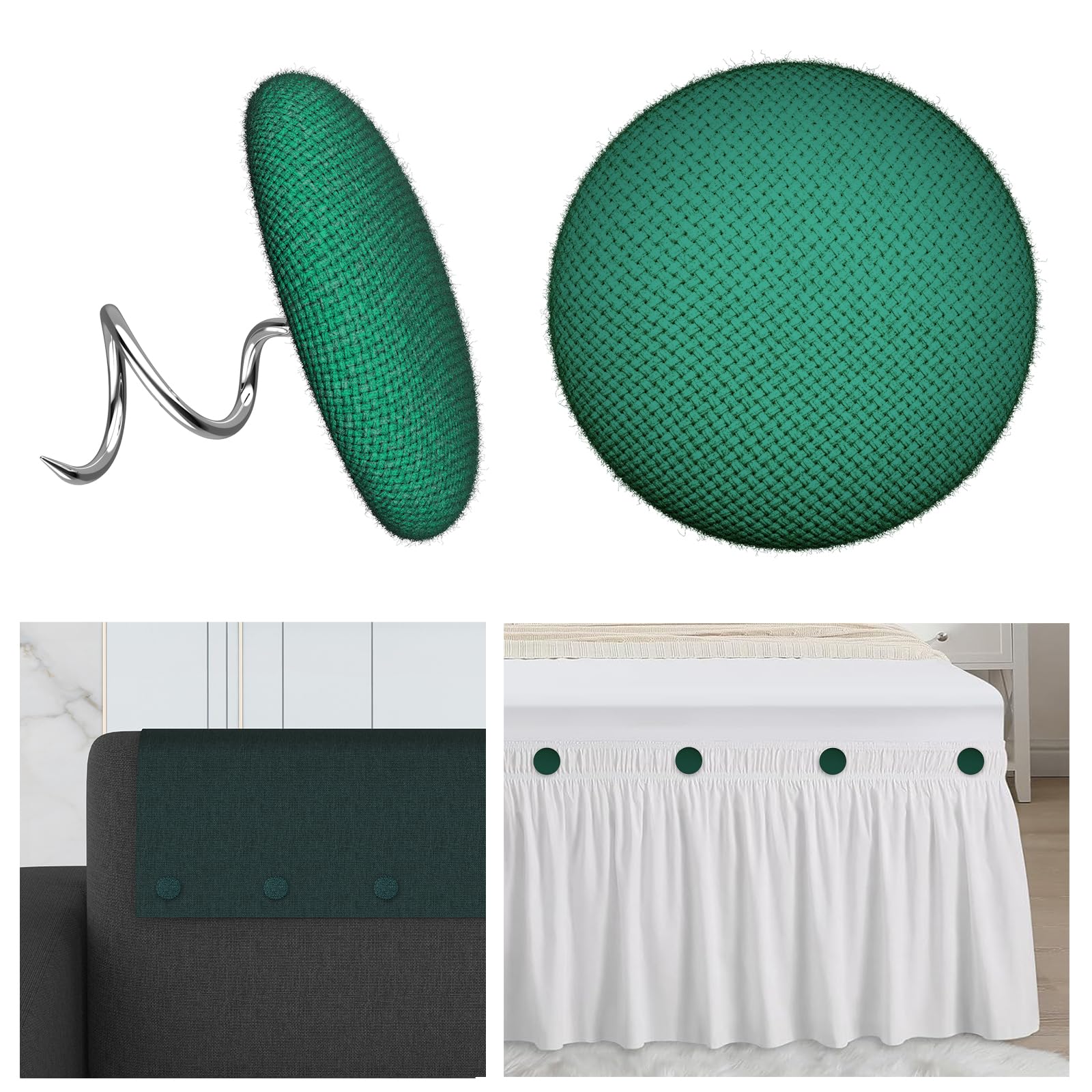 24 Pack Upholstery Twist Pins for Bed Skirts, Slipcovers &amp; Headliners