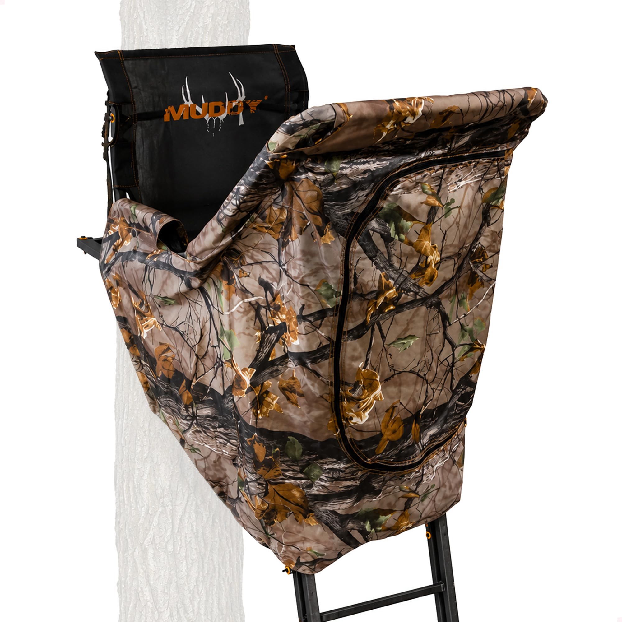 Muddy Outdoor Hunting Climbing Ladder, Tree Stand with Flex-Tek Seat and Steel Frame
