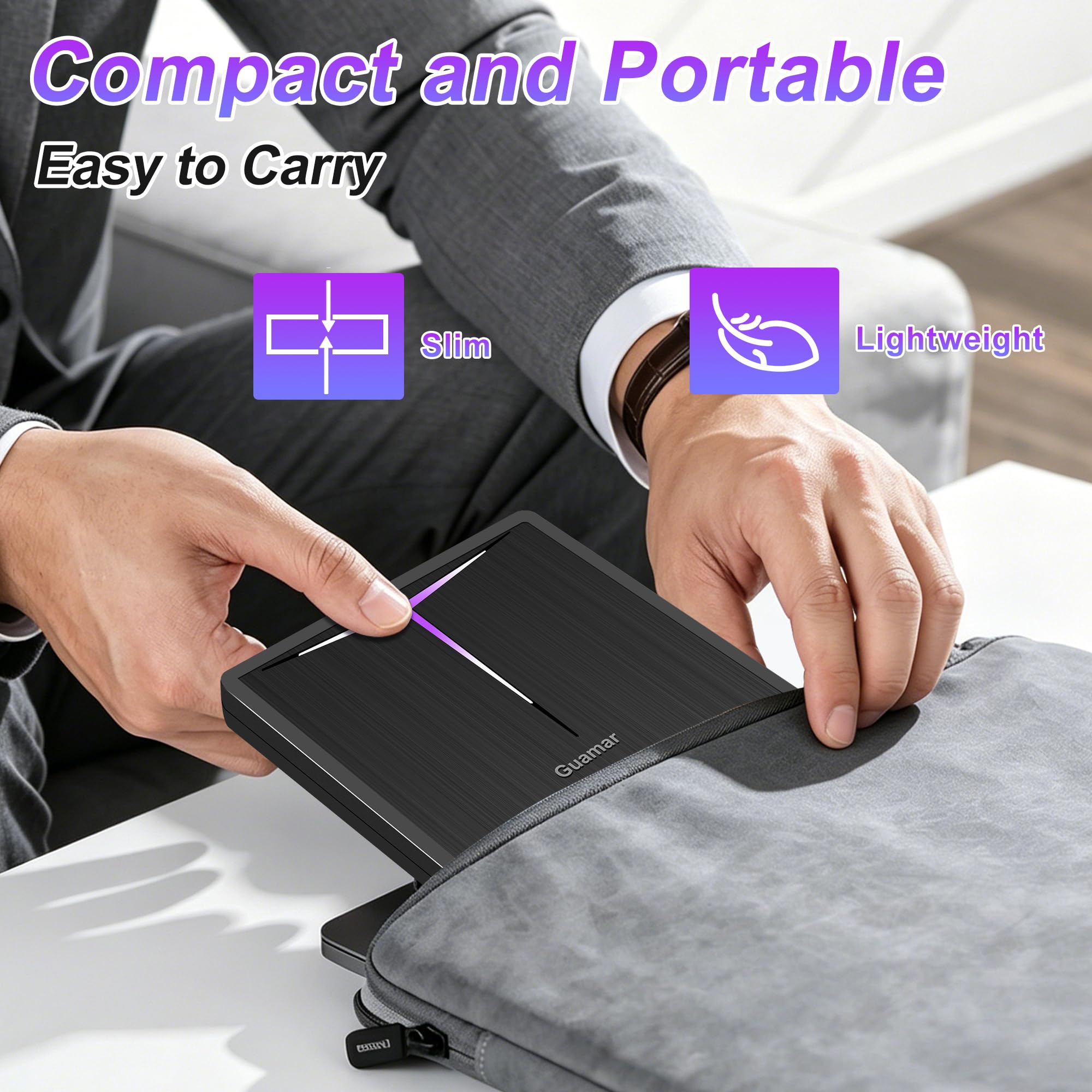 Guamar Lecteur CD/DVD externe pour ordinateur portable : graveur CD USB C