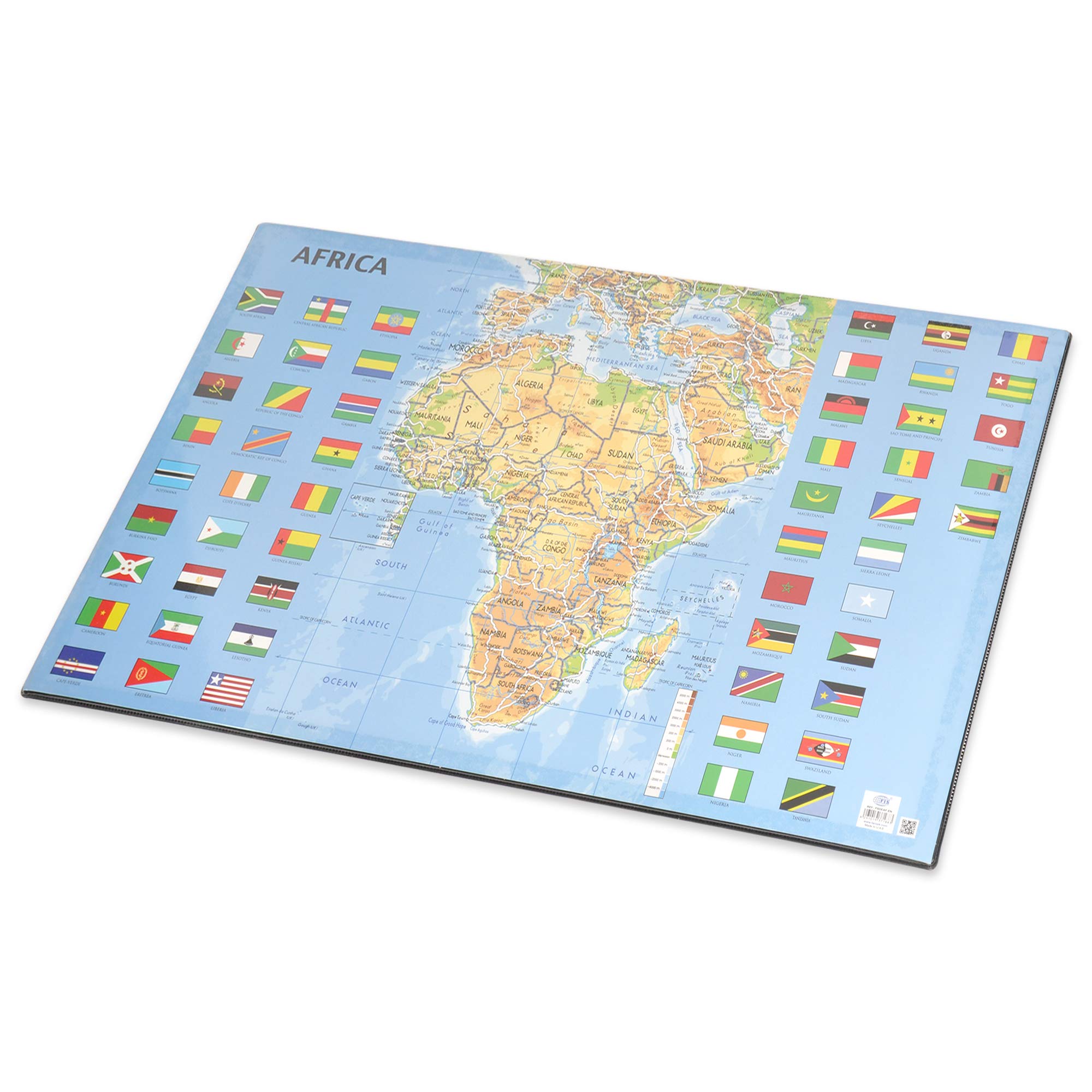 FIS Desk Blotter with Africa Map 365X598mm, English - FSDEAF-EN