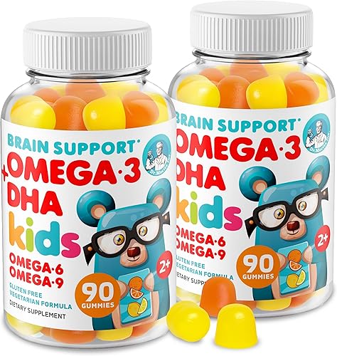 DR. MORITZ Gomitas de Omega 3 para niños (180 unidades), Gomitas veganas de Omega 3 para niños sin aceite de pescado, vitaminas para la salud del