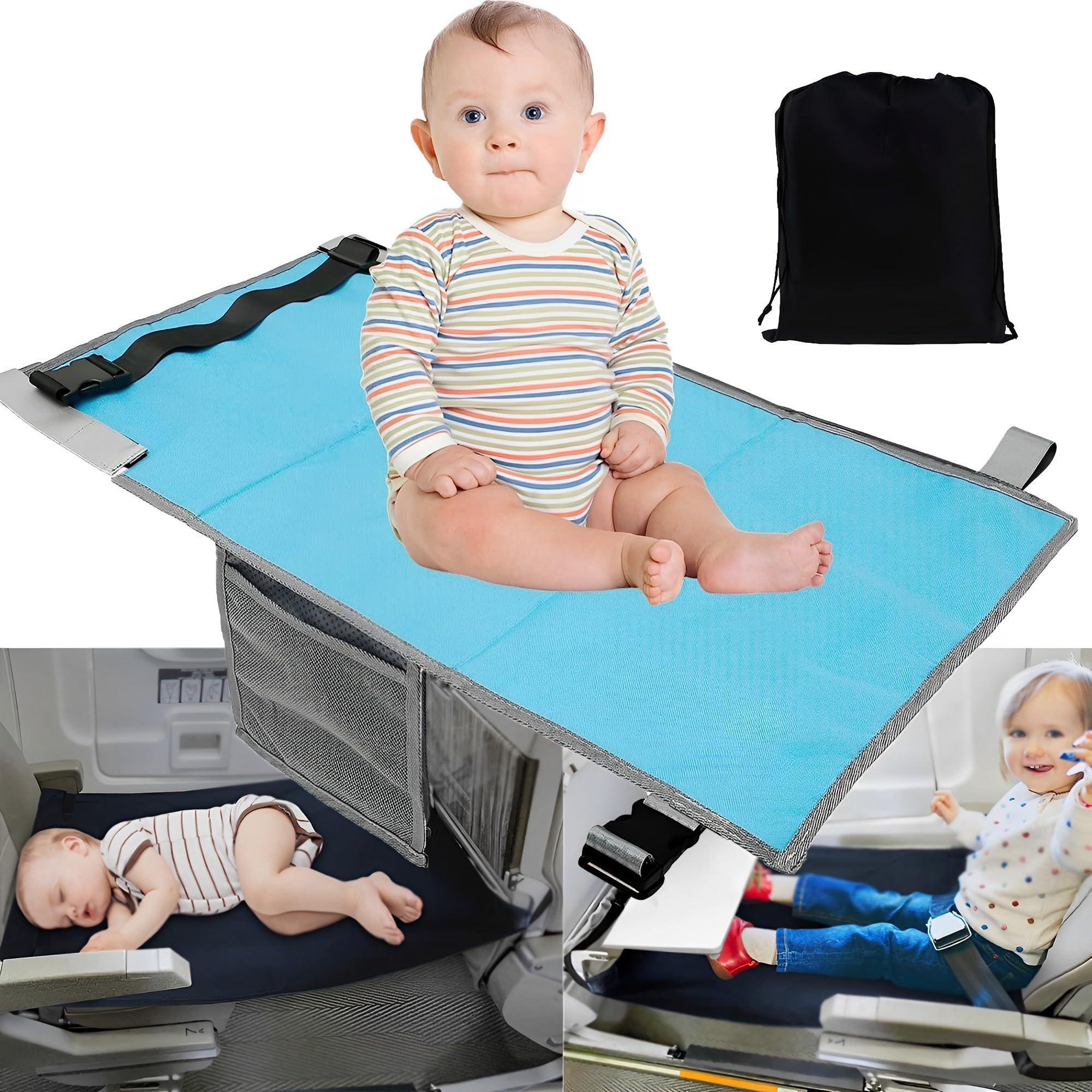 Kinder Flugzeug Fußstütze - Tragbares Reisebett Für Flugreisen