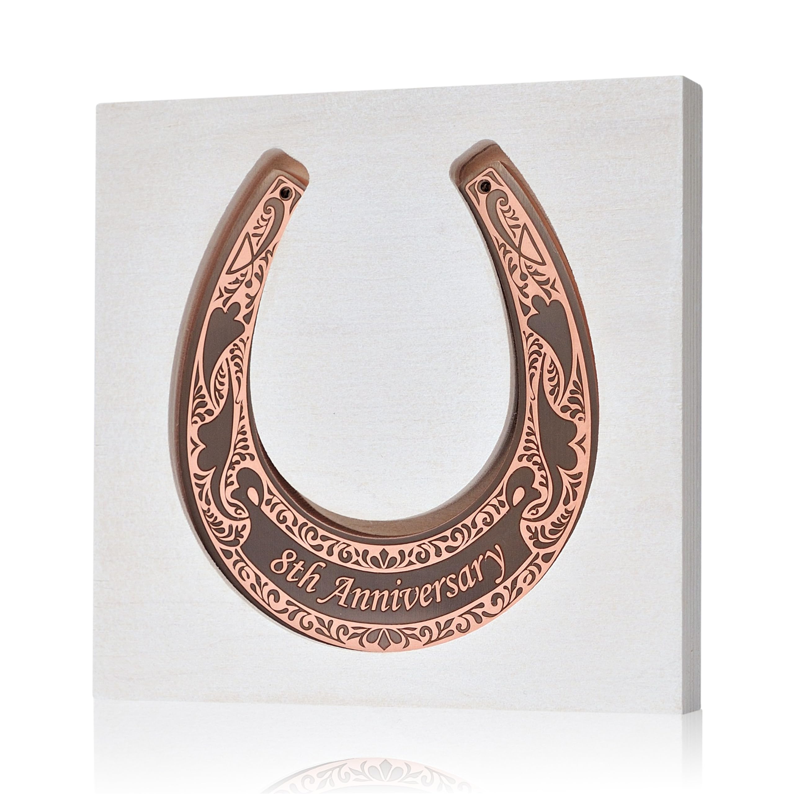 COPPER AGEBronze Anniversary Horseshoe - 8th Anniversary, 8th Wedding Anniversary, 8 Year Anniversary, Bronze Gifts