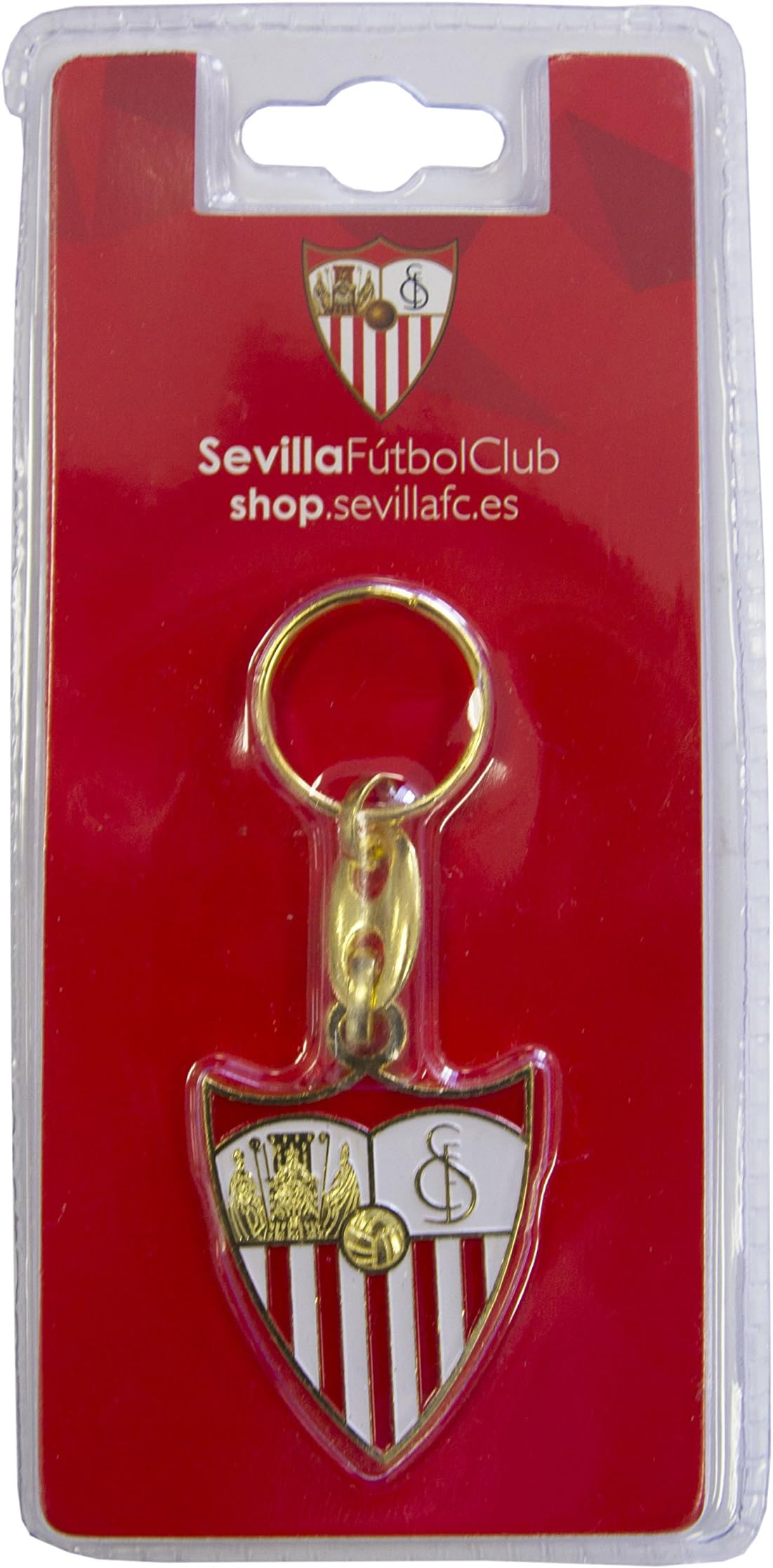 SFC SEVILLA FUTBOL CLUB Llasev Keyring, White/Red, One Size
