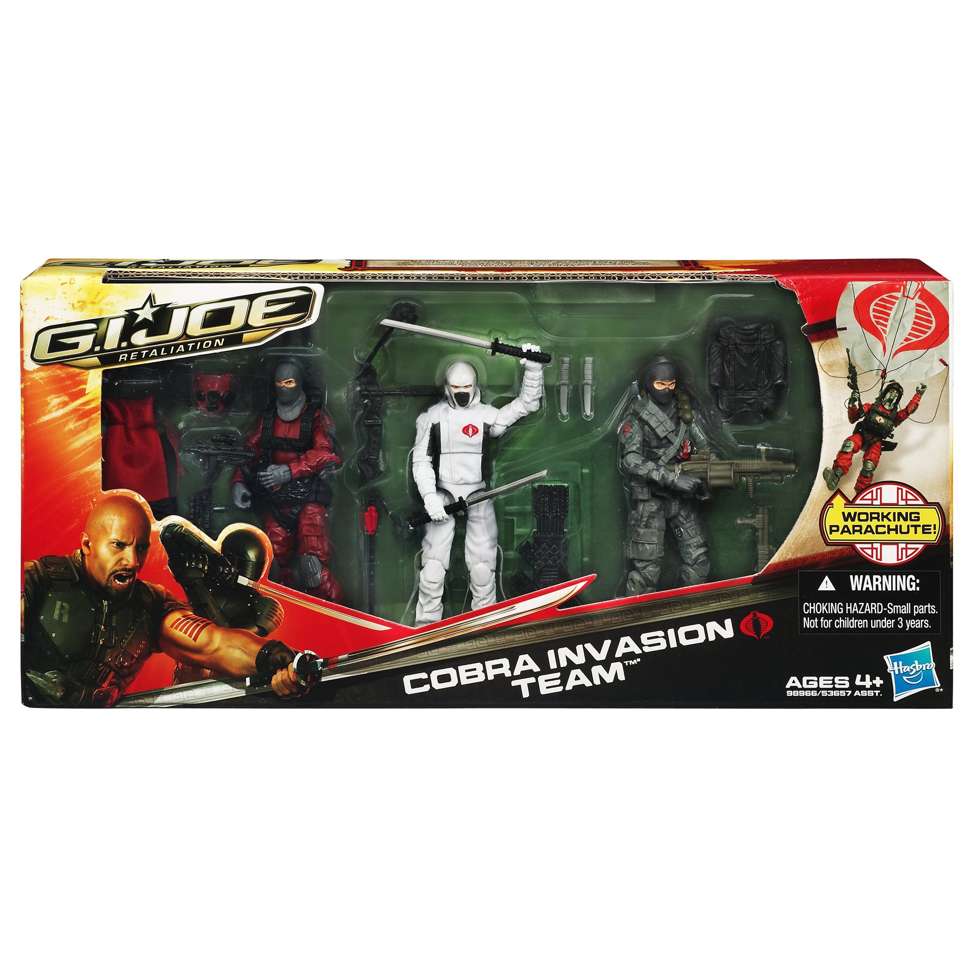 GI JOE フィギュアセット Amazon.com: G. I. Joe Retaliation Cobra Invasion Team Set : Toys