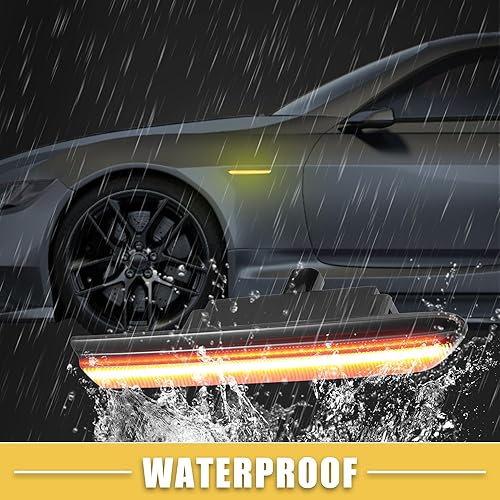 Miniatura 4 de Luz de marcador lateral LED 33655-SEP-A01 Luces de señal de giro delanteras y traseras Fender Sidemarker Lámparas para Acura TL Lente negra Luz LED