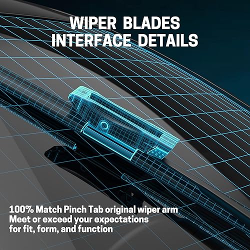 Miniatura 4 de Limpiaparabrisas de 19 + 18 pulgadas, repuesto para Mini Cooper R55 R56 R57 2013-2015, para todas las estaciones (juego de 2)