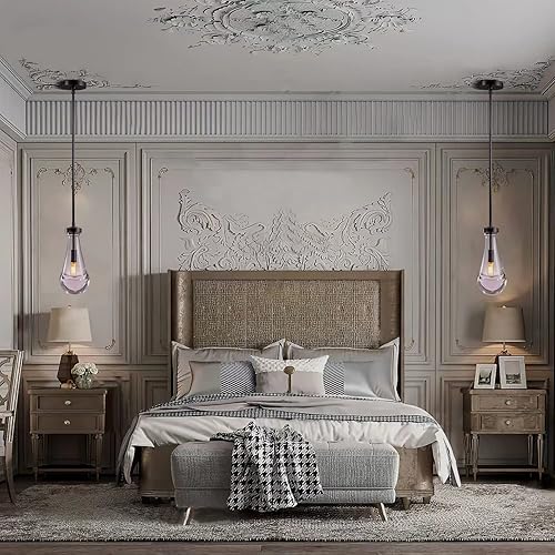 Miniatura 3 de Luces colgantes de gota de lluvia, modernas luces colgantes negras para isla de cocina, lámpara de comedor con forma de gota de lluvia, lámpara para