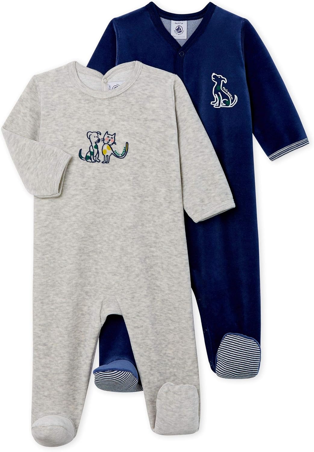 Petit Bateau Baby Boys Velour Sleepsuit Footies 2 Piece Set Blue Grey Velour Style 99 Sizes 3 9 Months Size 9 Style Boys Amazon Ca Clothing Shoes Accessories