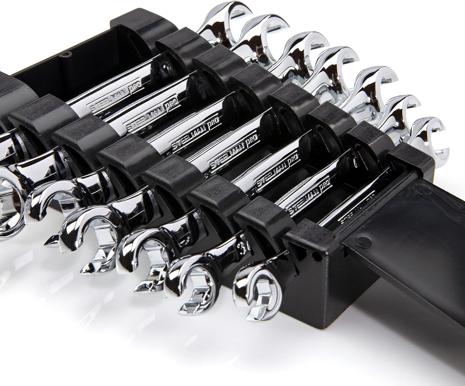 Steelman 7-Piece Metric and SAE 6-Point Flare Nut Wrench Set, Steel, Polished Chrome Finish