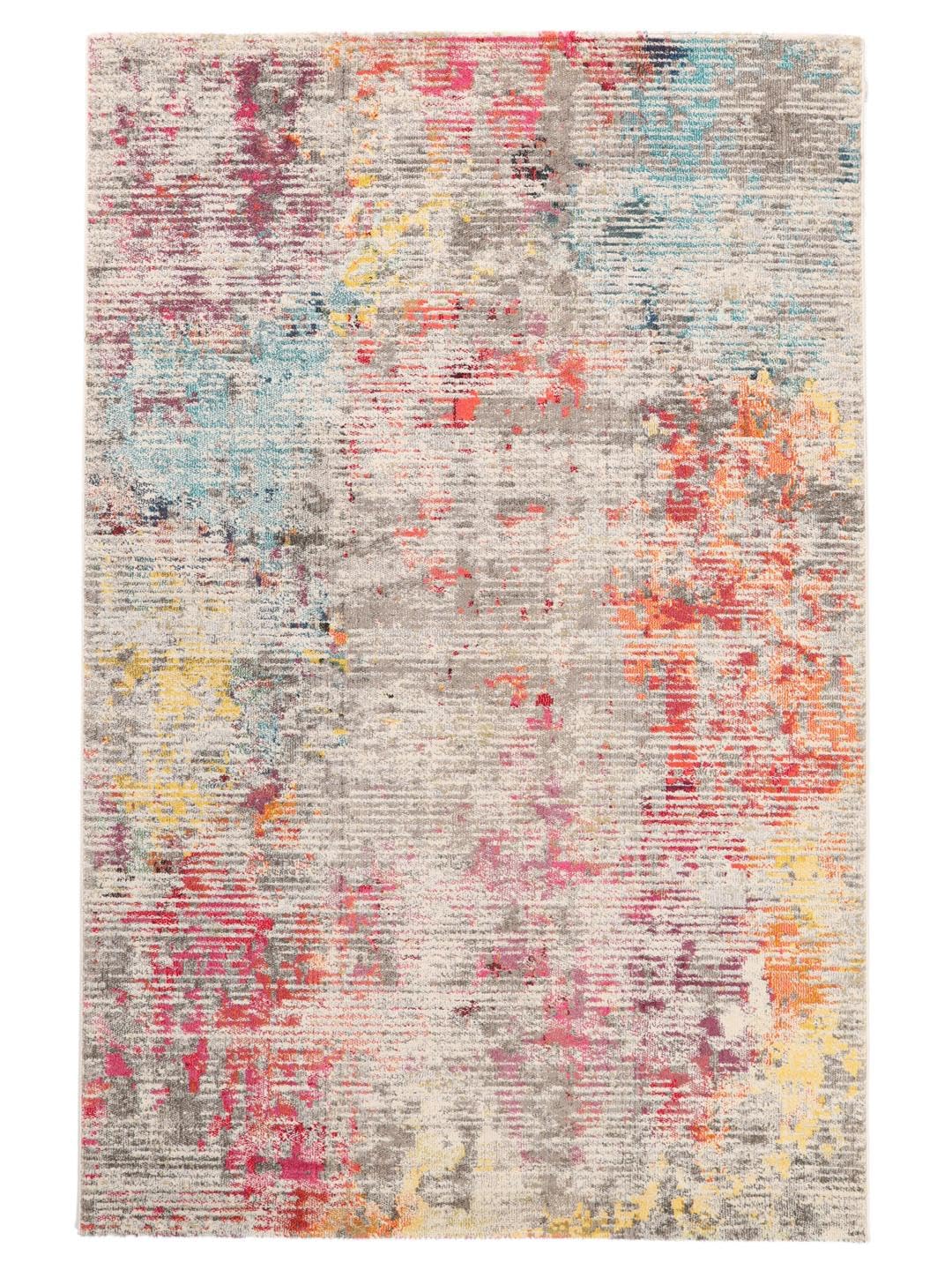 RugVista Monet Tappeto, 160 x 230 cm, Multicolore | Moderni, Rettangolare, Pelo medio, Lavabile solo a secco, Oeko-Tex 100, Soggiorno, Sala da pranzo, Camera da letto, Cucina