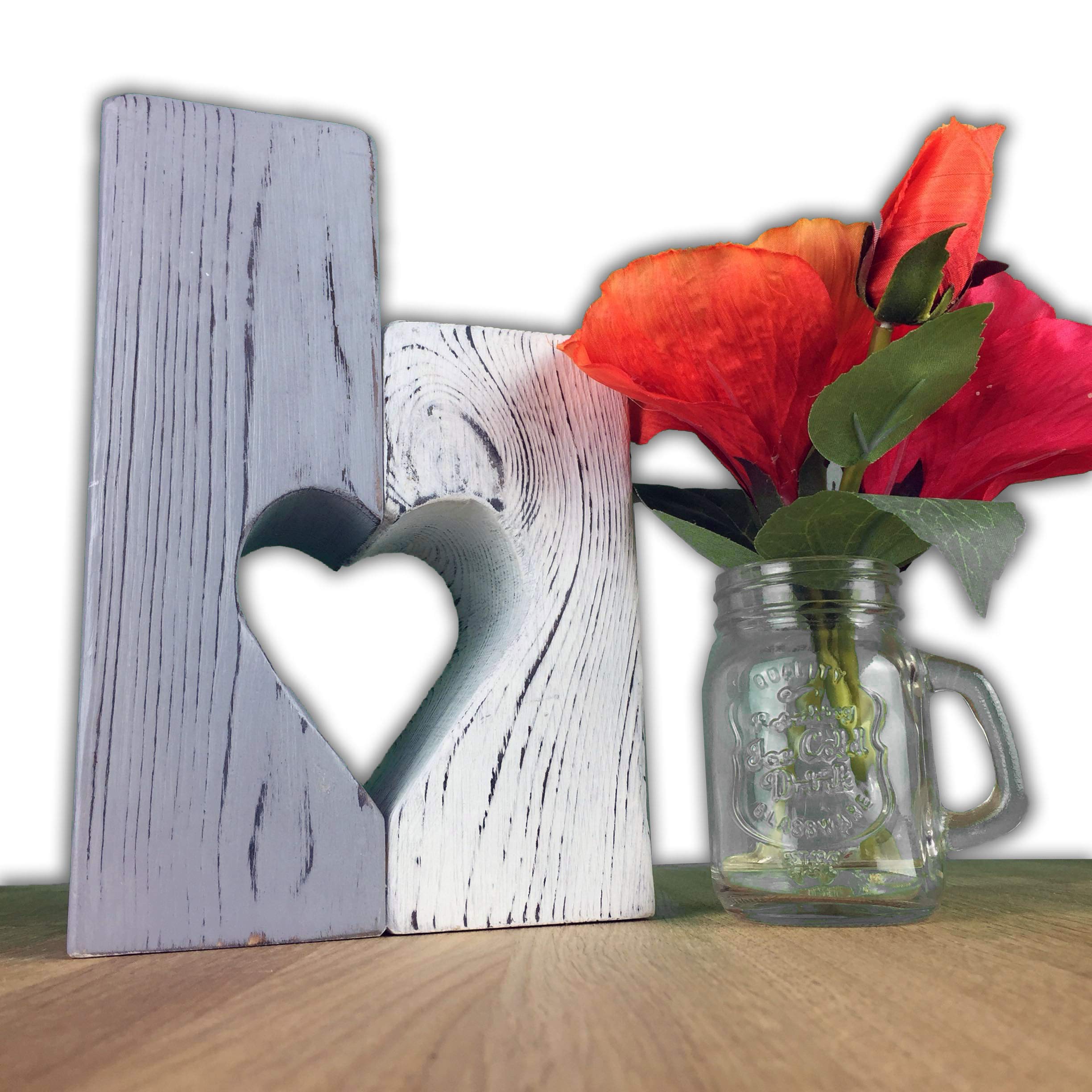 NEW Shou Sugi Ban (burnt wood effect) Love Heart Candle Holder - perfect gift ideas