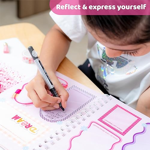 Miniatura 4 de jackinthebox Diario de bricolaje para niñas de 8 a 12 años  242 piezas  Kit de álbum de recortes  Regalos para niñas adolescentes  Kit de diario