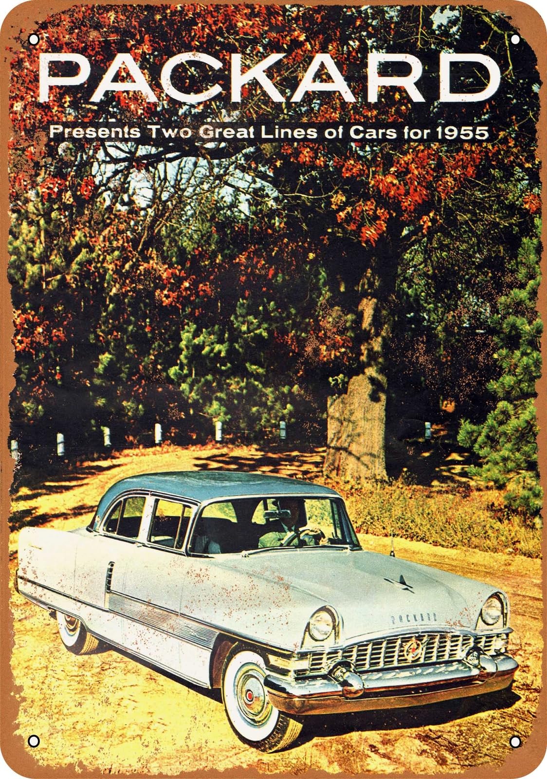 Miaomansenstore Metal Sign - 1955 Packard Automobiles - Vintage Look Home Decor