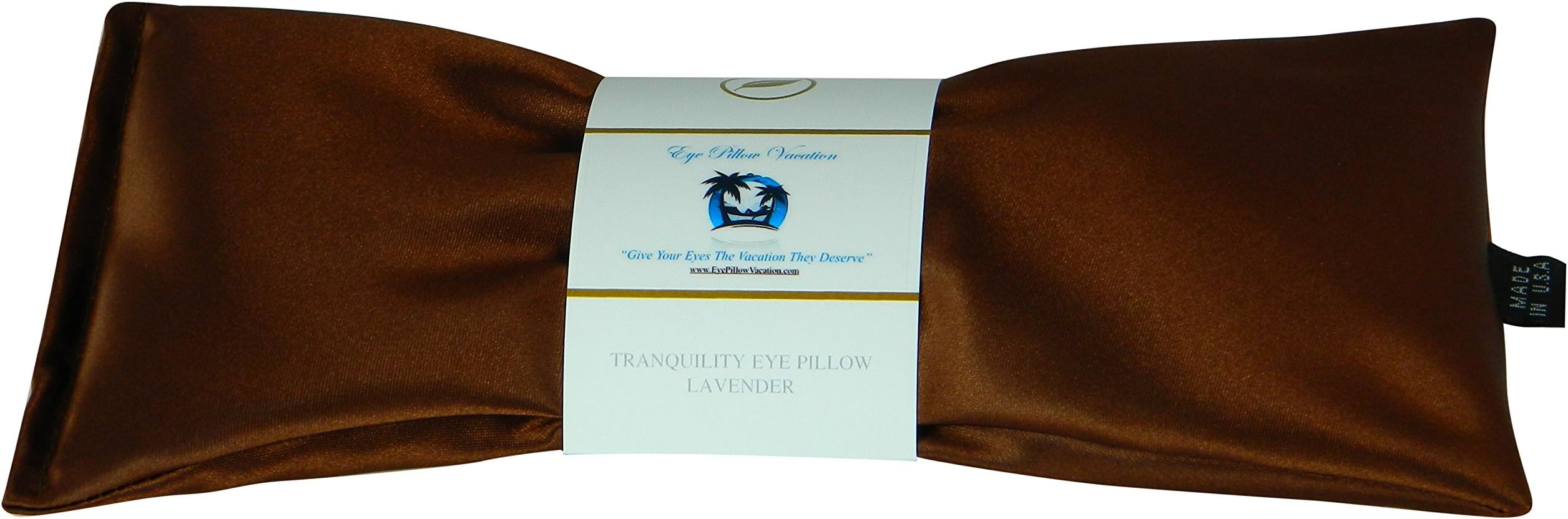 Lavender Eye Pillow - Migraine, Stress & Anxiety Relief - #1 Stress Relief Gifts for Women - Made in The USA, Organic Flax Seed Filled! (Copper - Ultra Silky Satin)