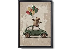 Teddy Bear Nursery Print: Where Animal Adventures Embark