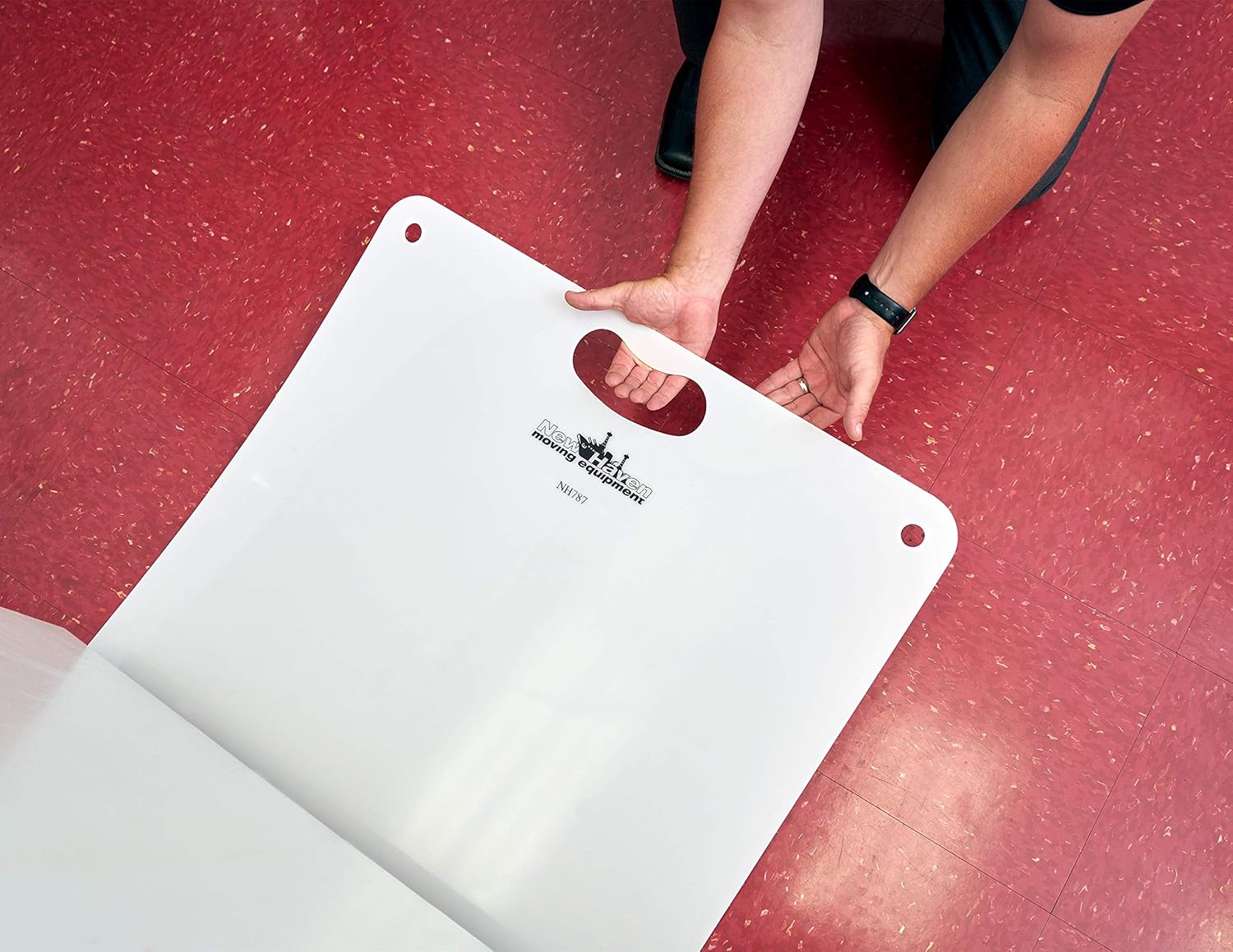 New Havens NH787 Premium Scuff Shield (TM): Use What Professionals Use to Move Appliances | Glides Easily, Protects Your Floor | Smooth Edge  Ergonomic Handle | Plastic Appliance Mat