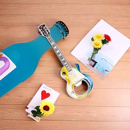 Miniatura 6 de 1 piezaset abridor de botellas, abridores de botellas de cerveza, abridor de botella de cerveza con forma de guitarra, abridor de guitarra, regalo
