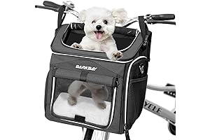 Expandable Dog Bike Basket Carrier: Perfect for Medium-Sized Canine Companions