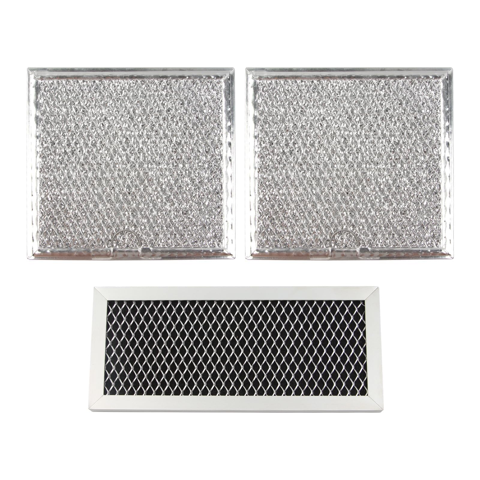 3Pcs Microwave Oven Grease &amp; Charcoal Filter Fit for Samsung ME19R7041FS