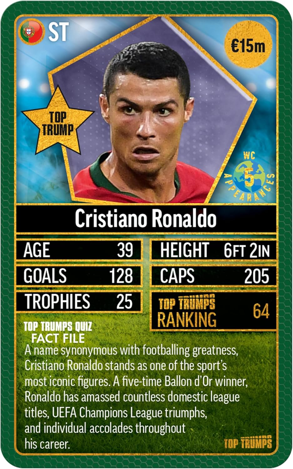World Football Stars Top 200 - Pack 5 Top Trumps