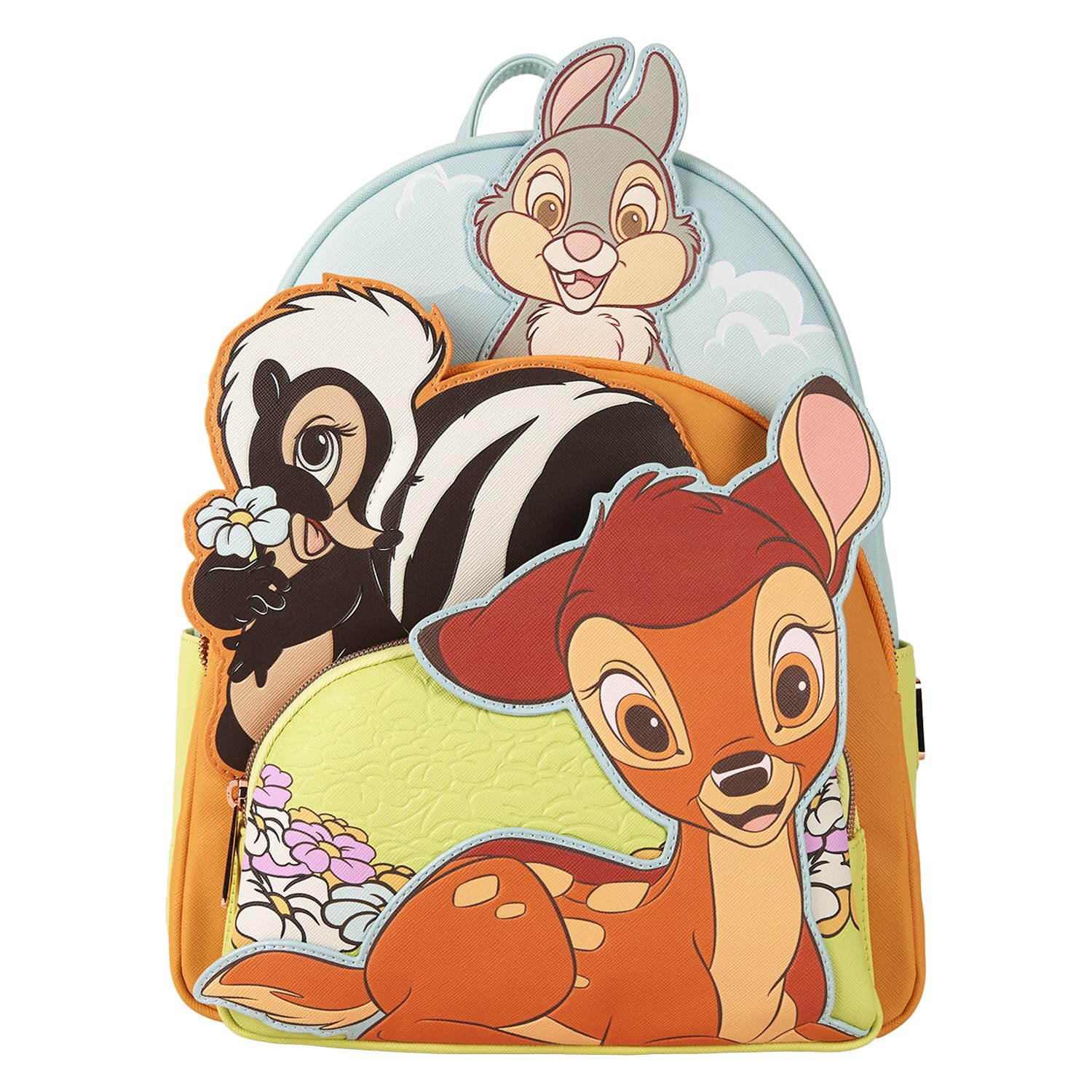 フリルバネ口バック୨୧ 3way Amazon.com: Loungefly Disney Bambi Triple Pocket Mini Backpack