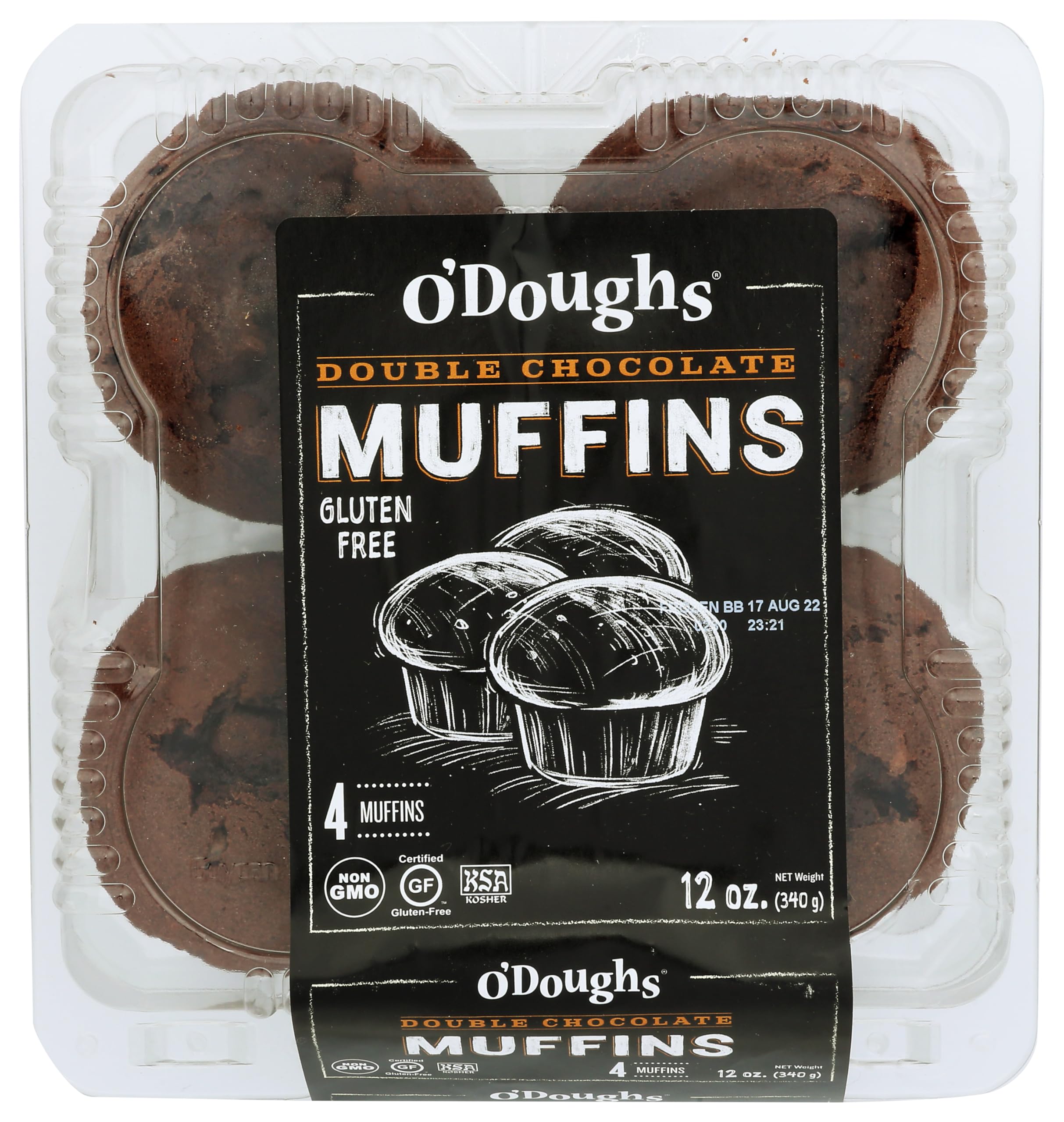 Gluten Free Muffins, Double Chocolate - Dairy Free, Kosher - Bakery Fresh - 11.29 Ounce (Pack of 3)
