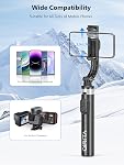 Stick de selfie & Téléphonie Tripod, dans tous les 1 Trépied en bâton de Selfie avec télécommande, support de trépied pour l'enregistrement vidéo, streaming en direct, photographie, photo de groupe, Vlog Compatible avec tous les téléphones cellulaires