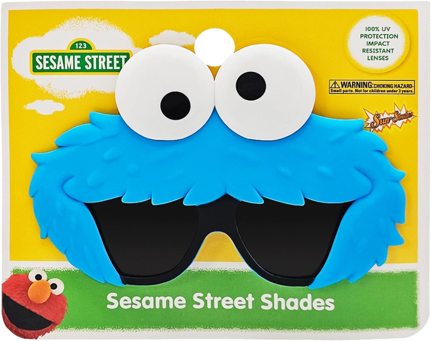 Sun-Staches Sesame Street Official Sunglasses | Cookie Monster, Elmo or Abby | One Size Fits Most Kids - Image 5