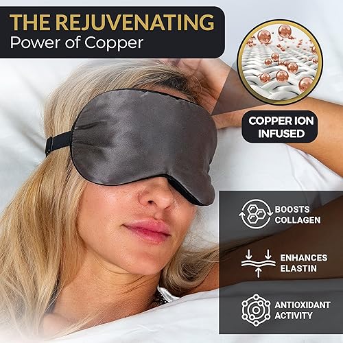 Miniatura 2 de Máscara de seda antienvejecimiento para dormir para mujeres, máscara de ojos de seda de morera para dormir y cuidado de la piel, máscara opaca para