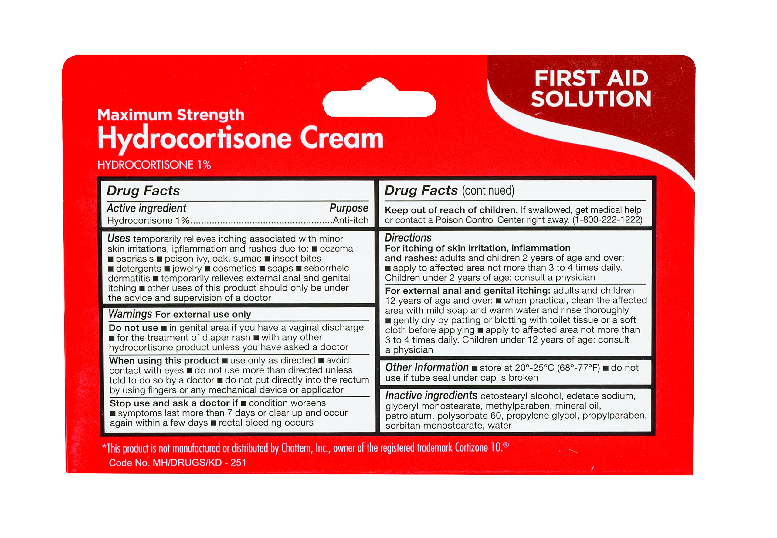 Buy Thera Care Hydrocortisone Cream Maximum Strength, Itch, Irritation