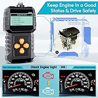 Vista 2 de Escáner OBD2 de Configuración Fácil Plug-Play: Lector de Códigos Profesional para Borrar y Restablecer Códigos de Error del Motor, Herramientas
