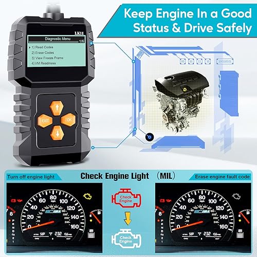 Miniatura 2 de El escáner OBD2 facilita la configuración Plug-Play: código de error del motor de reinicio claro, lector de códigos profesional, herramientas de