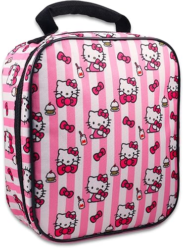 Miniatura 3 de Hello Kitty Mochila con lonchera - Paquete con mochila, bolsa de almuerzo, calcomanías, más | Suministros escolares Hello Kitty para niños