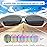 Joopin Silver Sports Sunglasses Trendy Wrap Around Sun Glasses Polarized UV Protection Stylish Tactical Shades for Men Women Oversized Sunnies