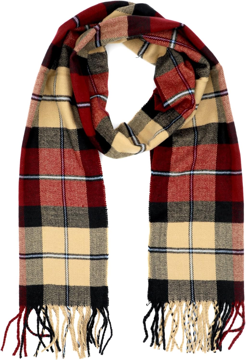 Achillea Scottish Tartan Plaid Scarf, Classic Winter Scarf, Soft Cashmere Feel Men’s & Women’s Scarves